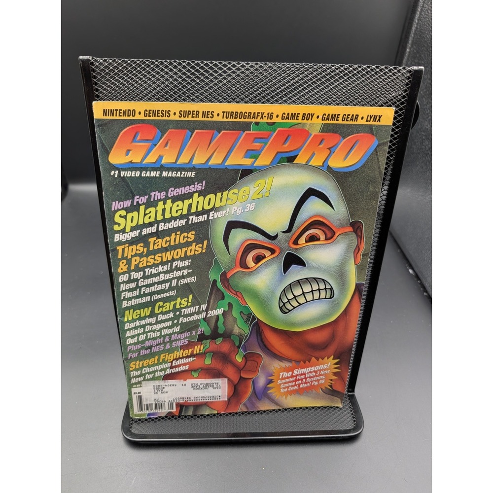 Gamepro May 1992 Video Game Magazine Splatterhouse 2